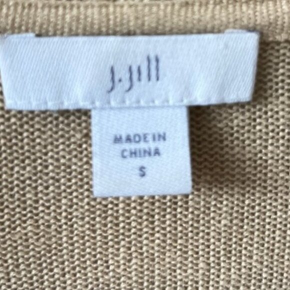 NWOT J. Jill Women's Beige Open Front Long Cardigan Linen Blend Small - Picture 8 of 10